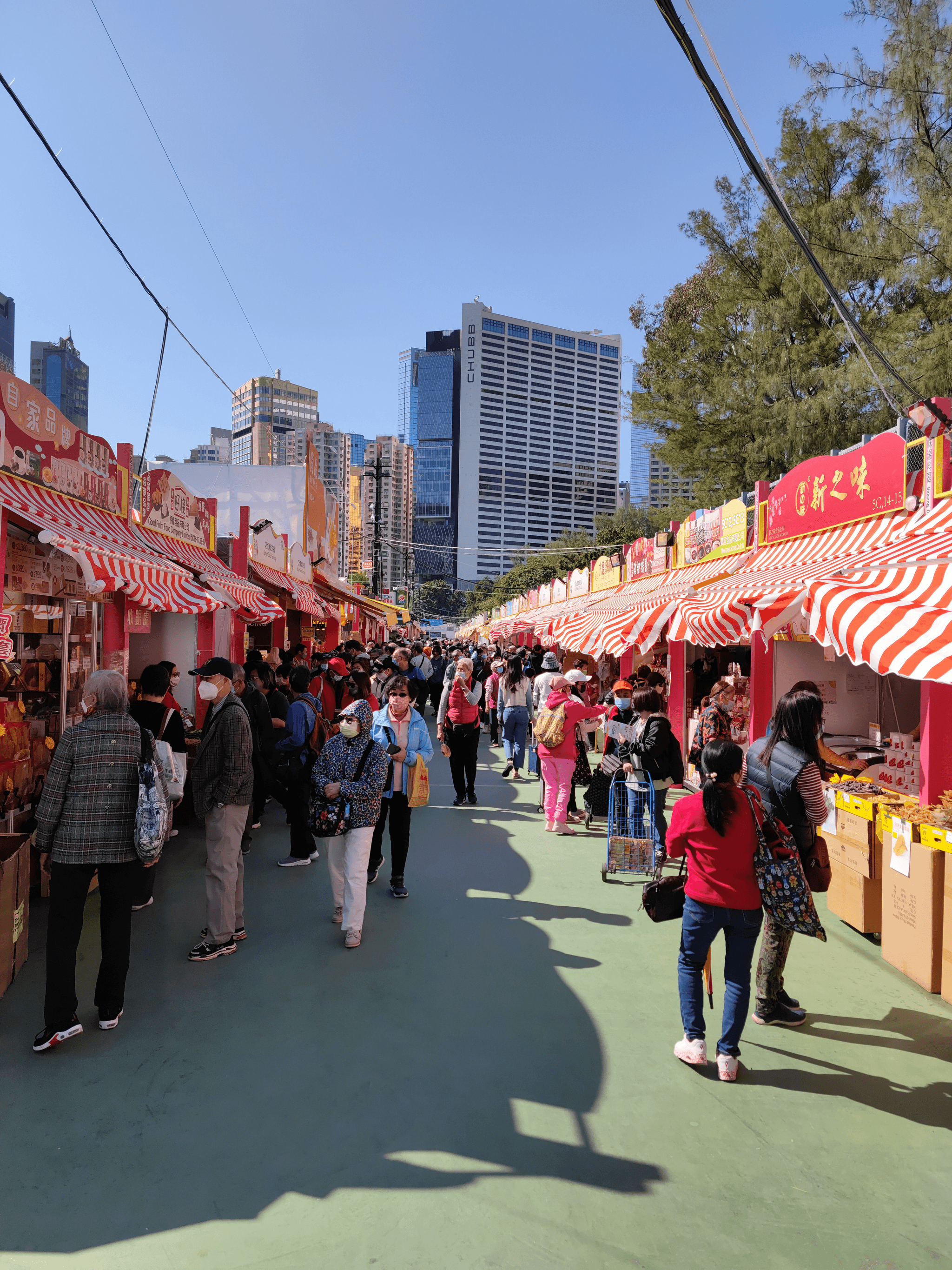 Attendees exploring booths at china import and export fair