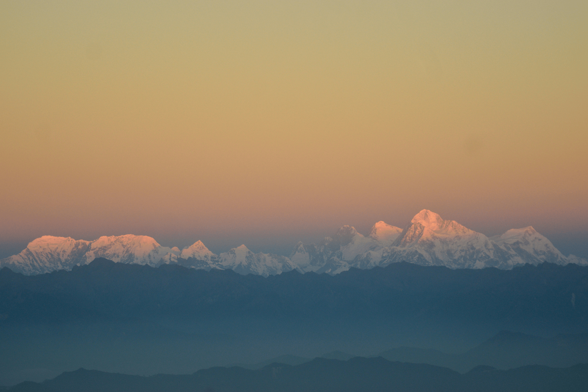 Himalayan mountain range panorama