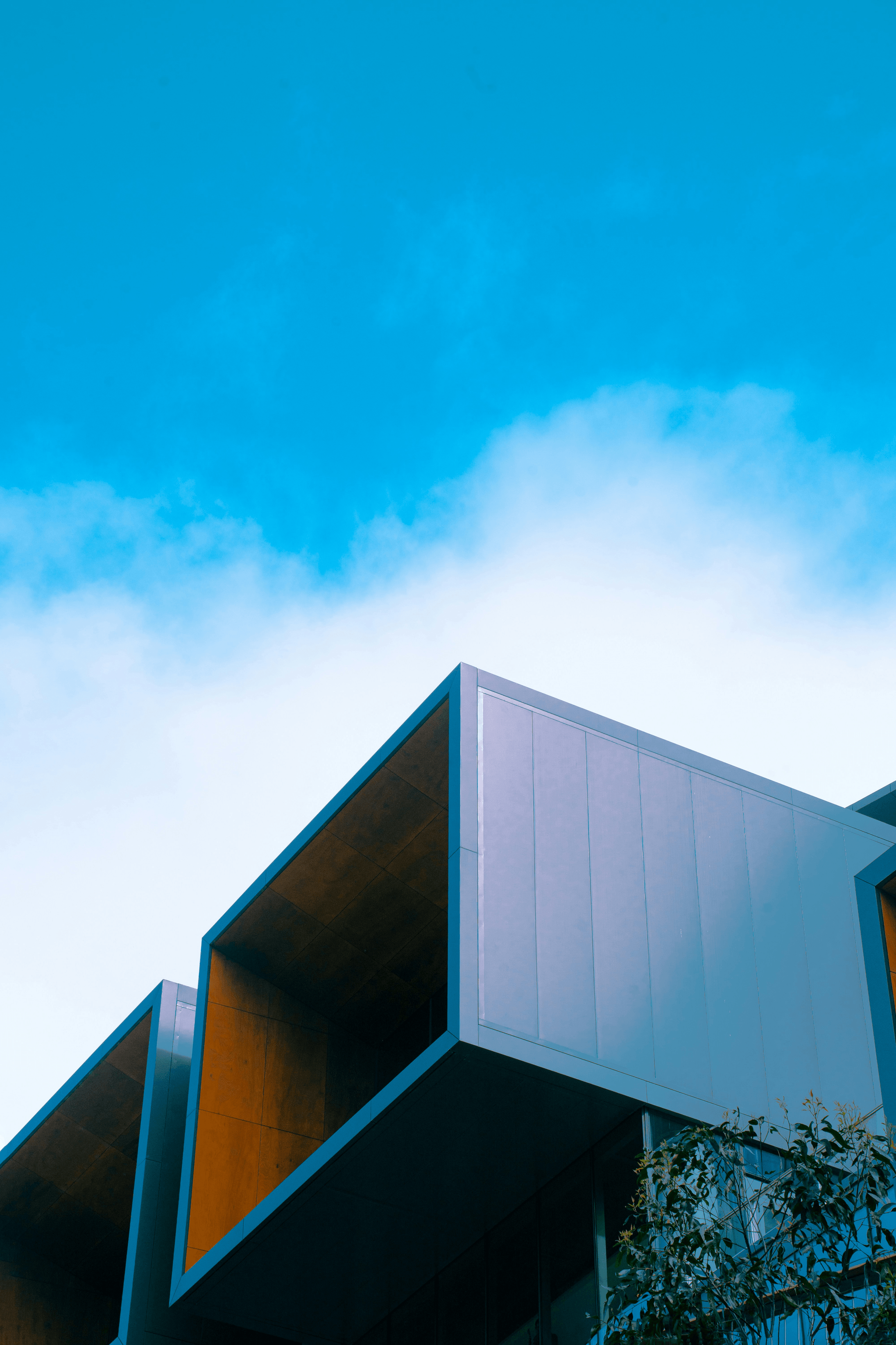 Blueprint sketching layout for modern shipping container homes construction