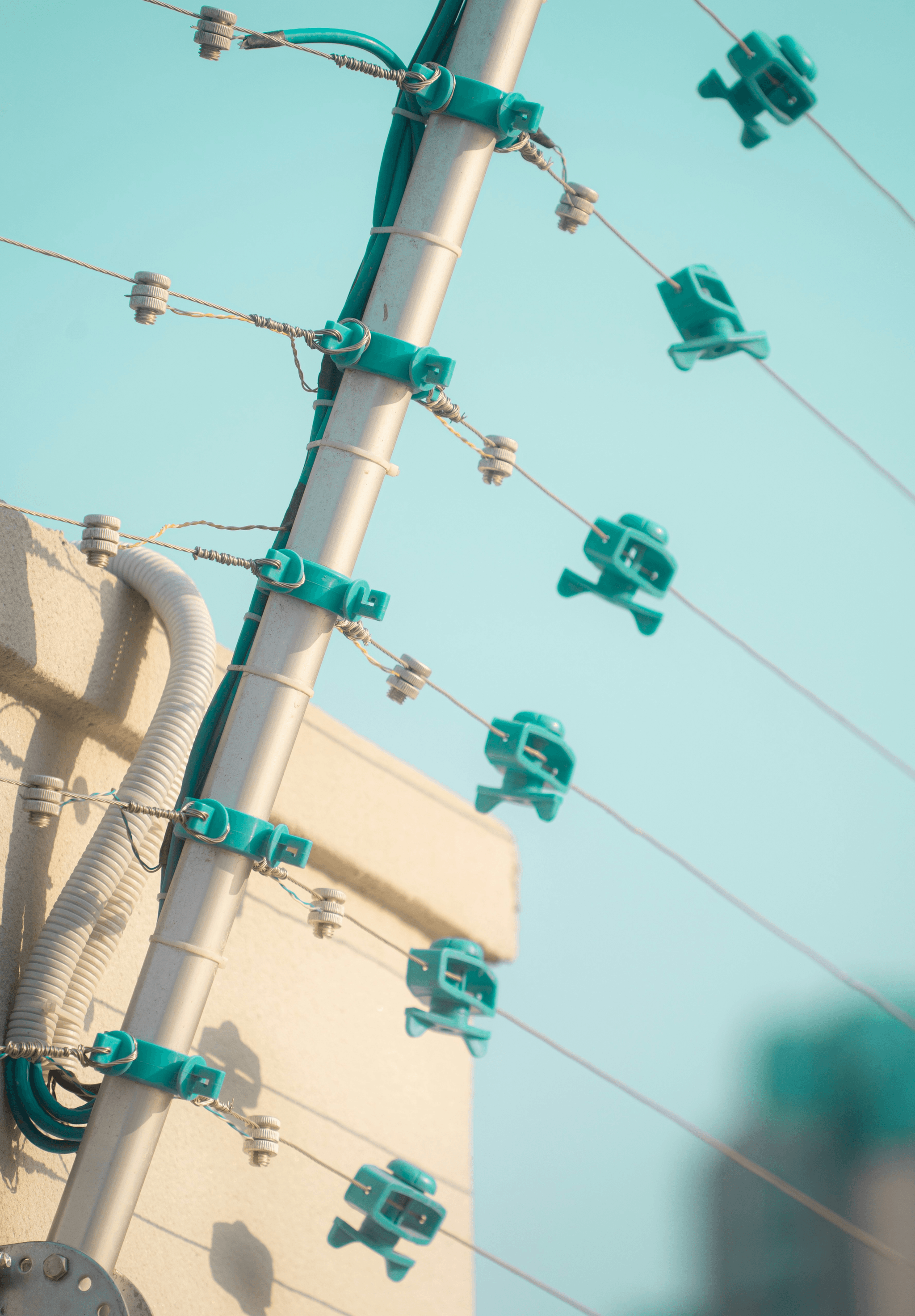 Essential powerline equipment including spark fittings, insulators & tension clamps.