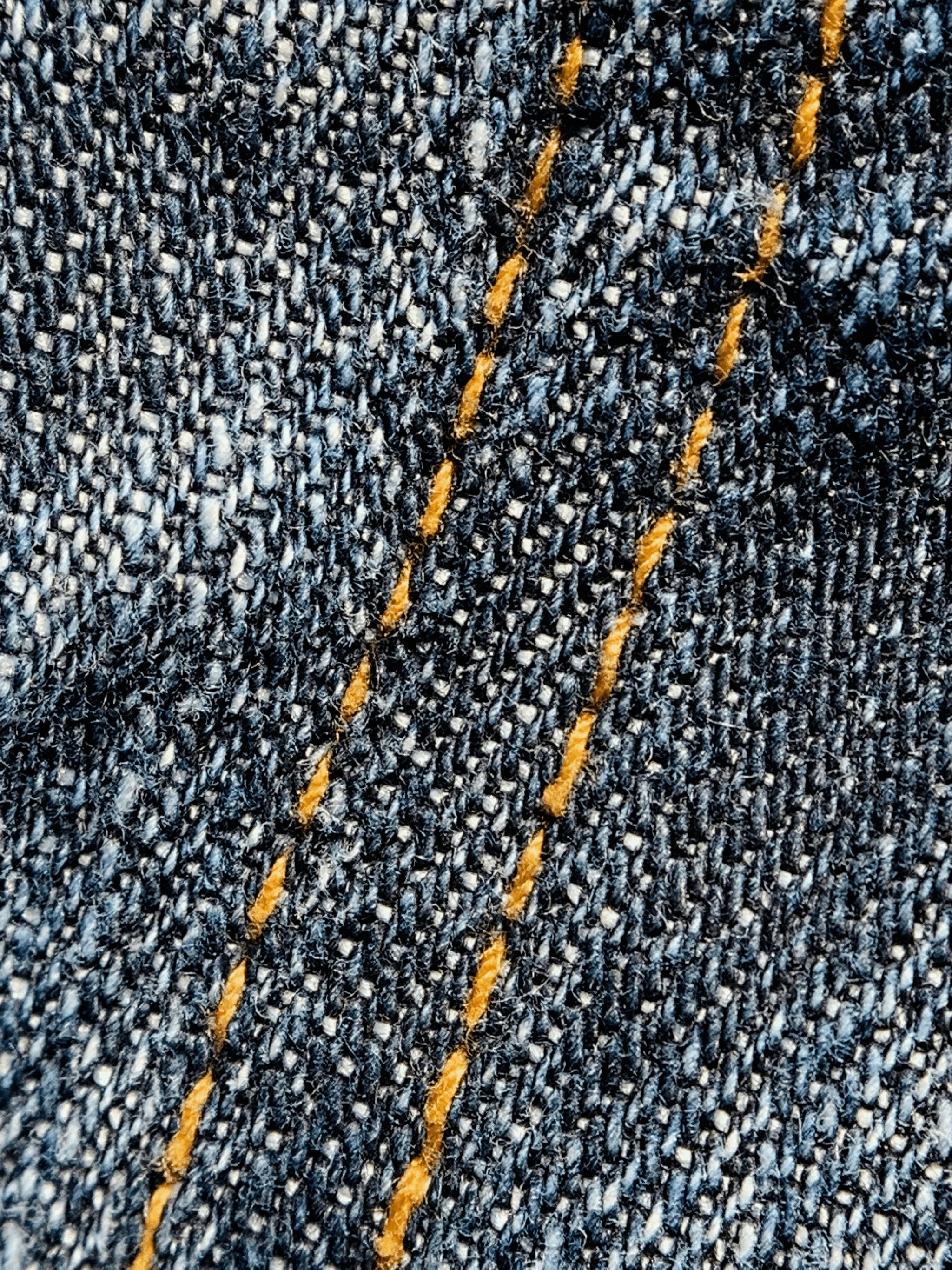 Sewing Stitches: close-up view of lockstitched seam