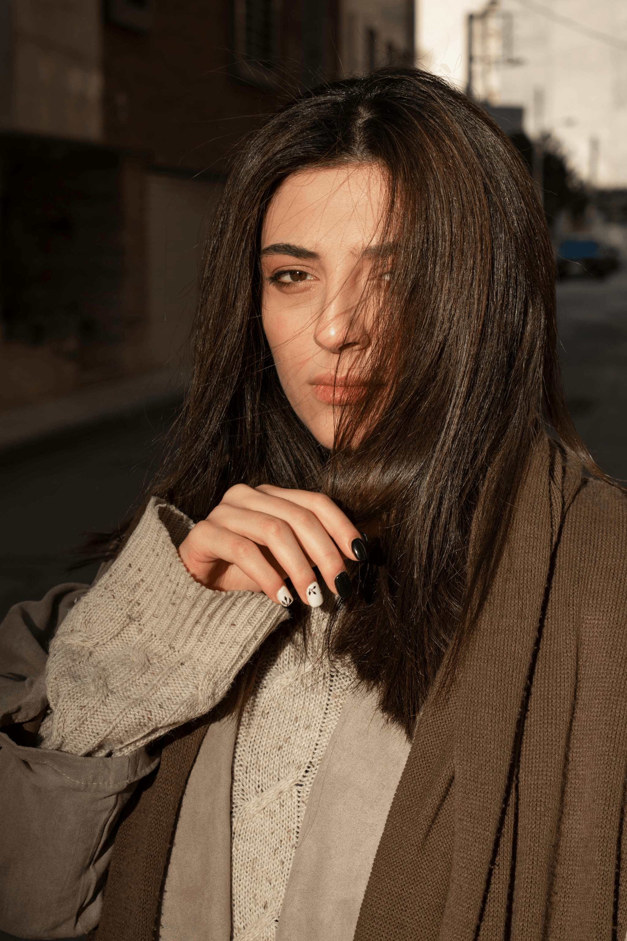 what is double drawn hair showcased by woman with elegant hairstyle