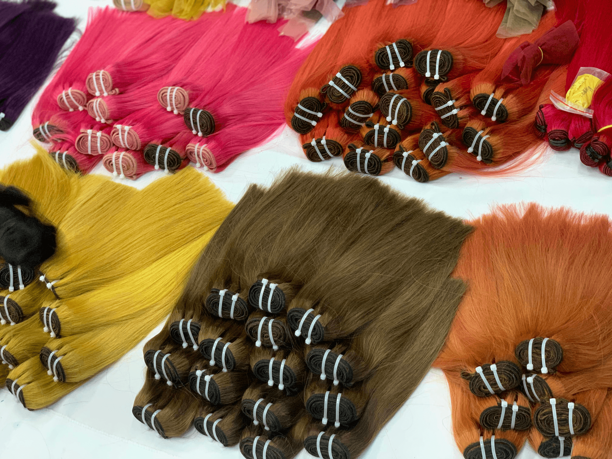 Variety of wholesale hair extensions suppliers showcasing quality options