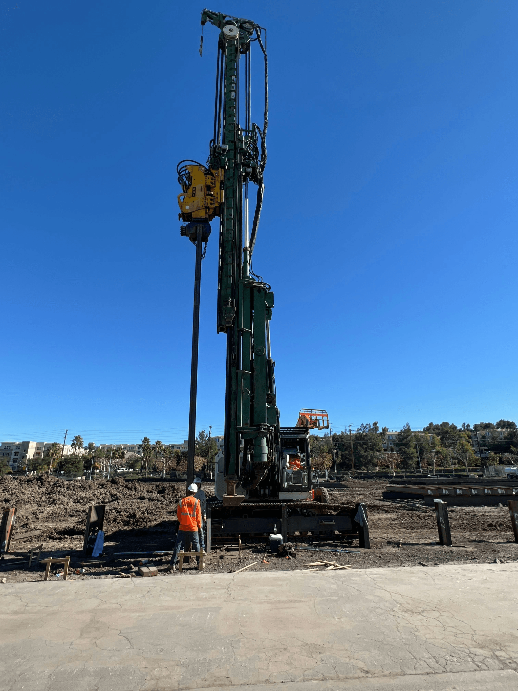 Efficient down the hole drilling machine at work