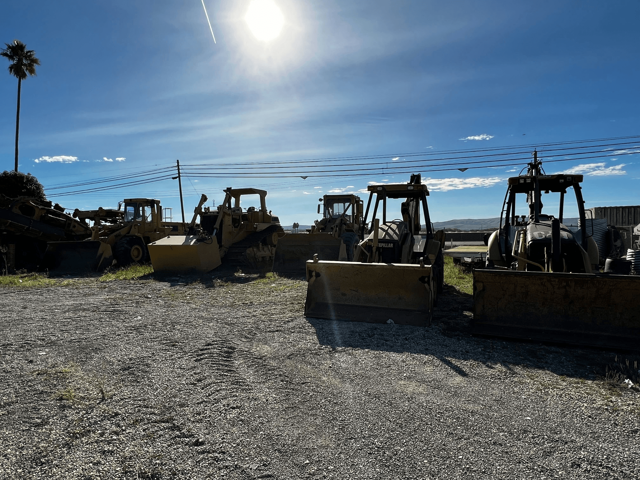 heavy equipment inspection process being carried out by professionals.
