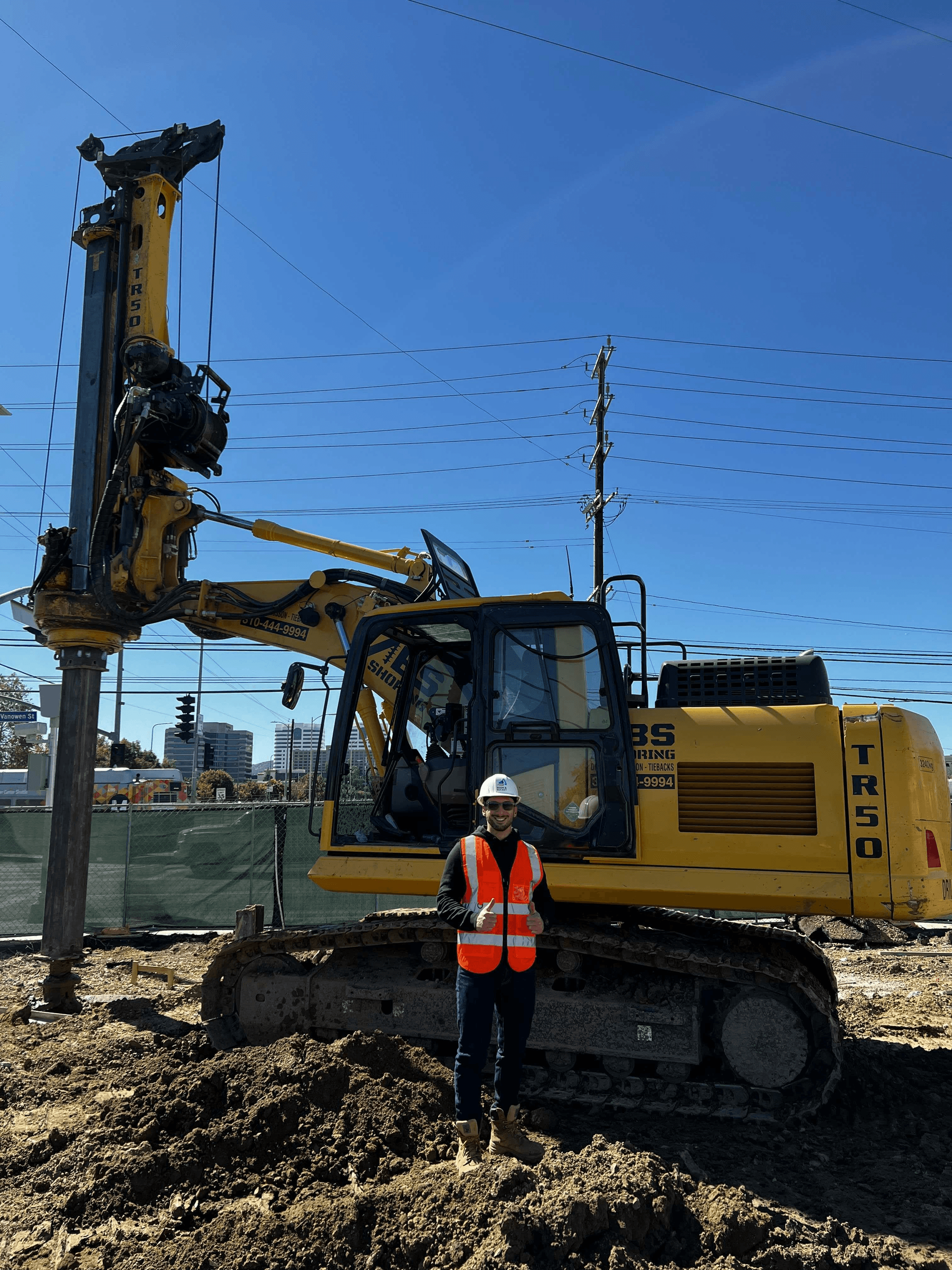 RC Drill Rig Operation on Construction Site