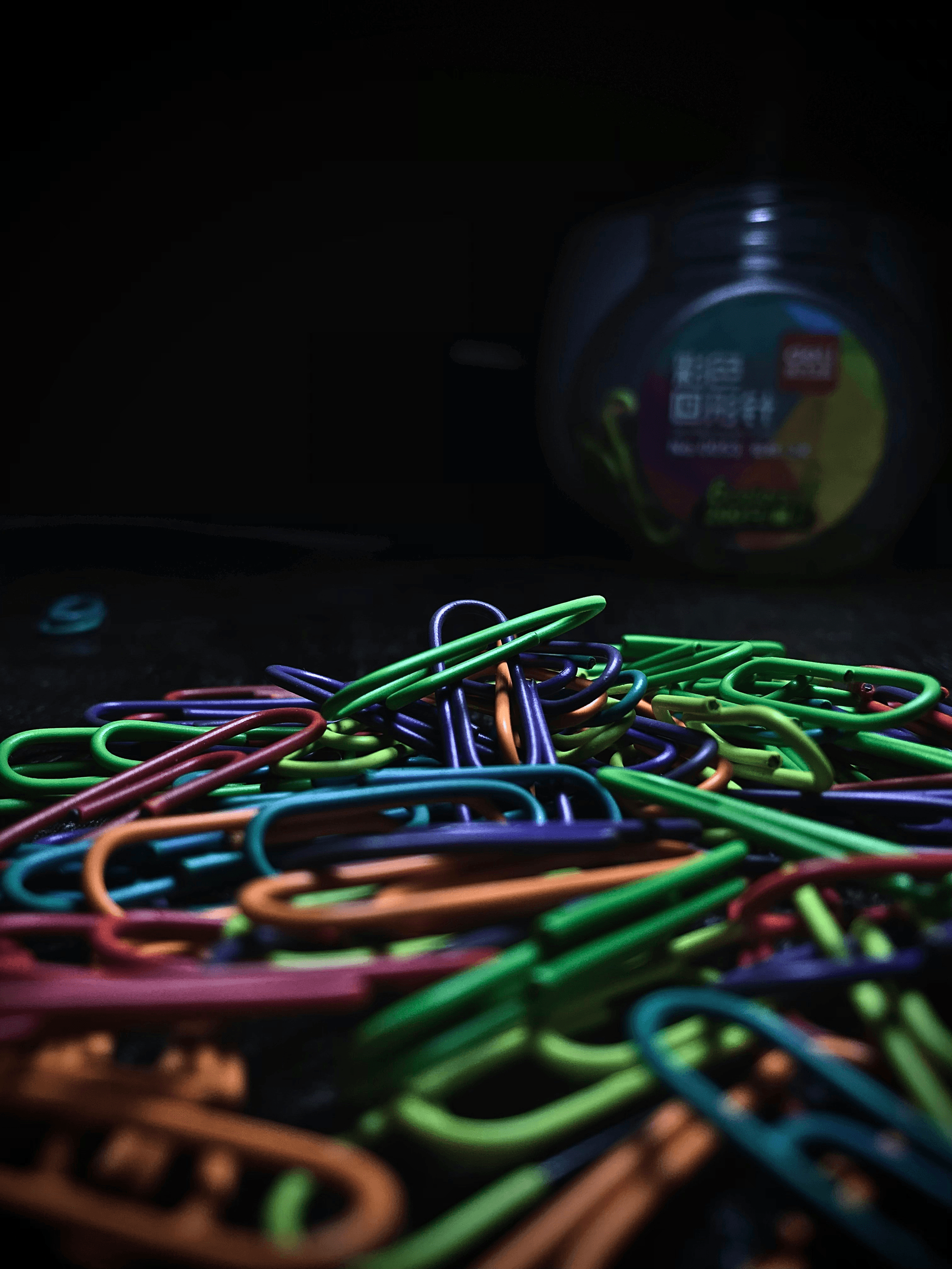 Creative office organization using capsule containers