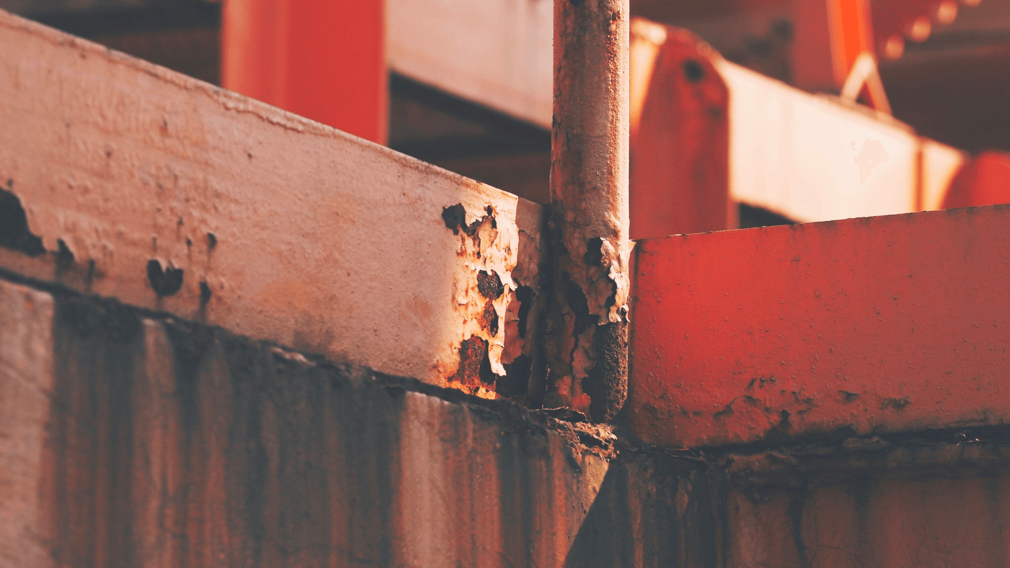 Structural Steel Inspection showing surface defects and corrosion.