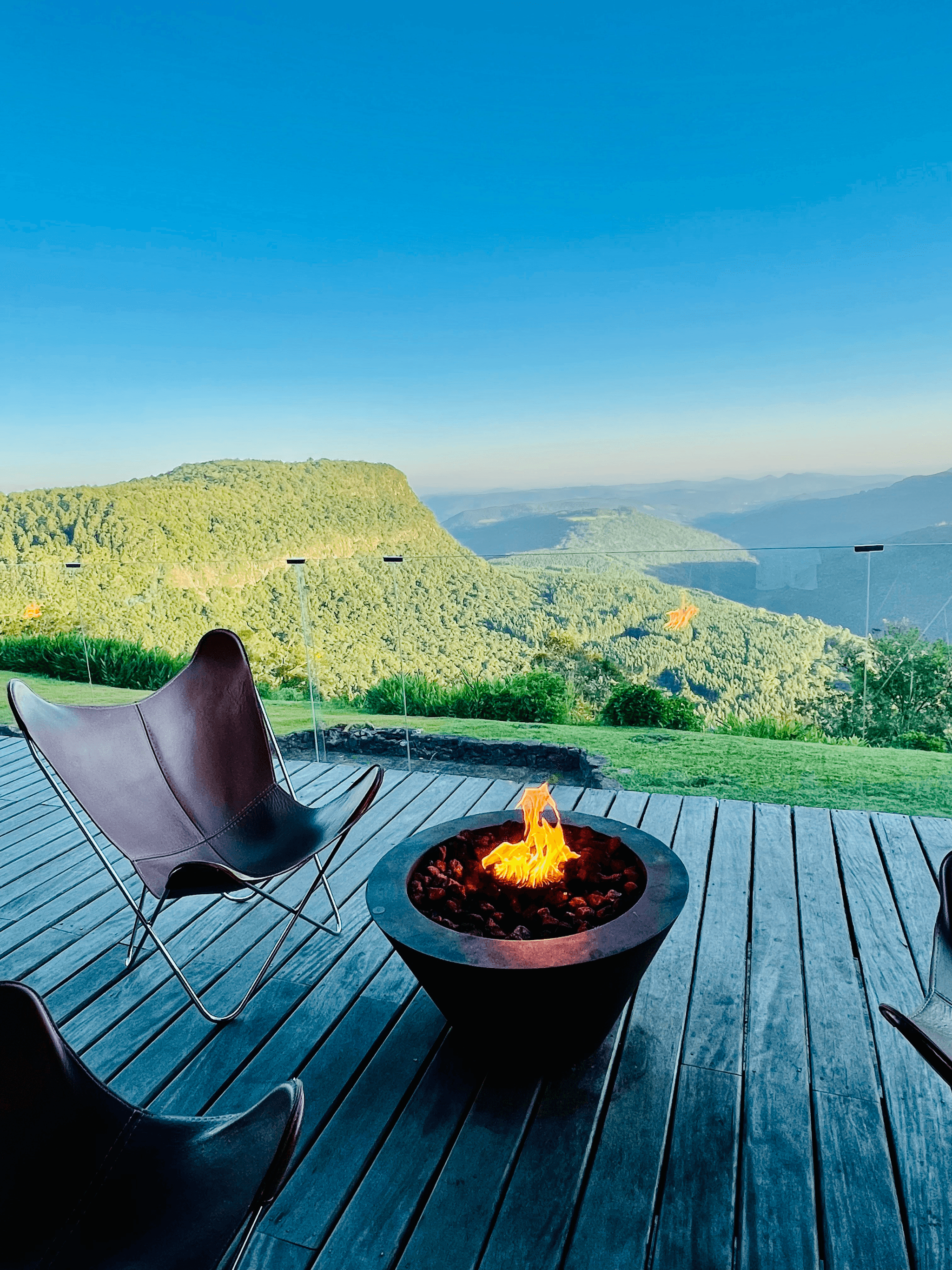 Beautiful backyard deck showcasing stylish design elements.