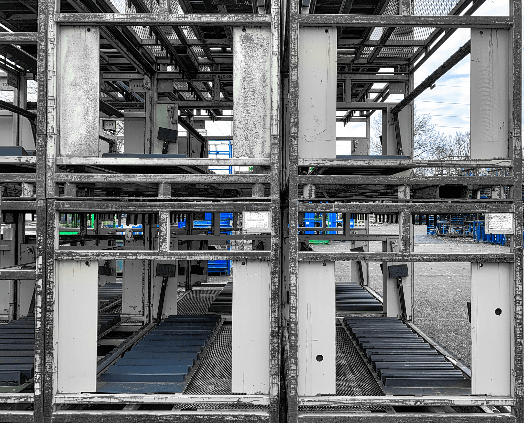 Efficient automation system in steel structure warehouse