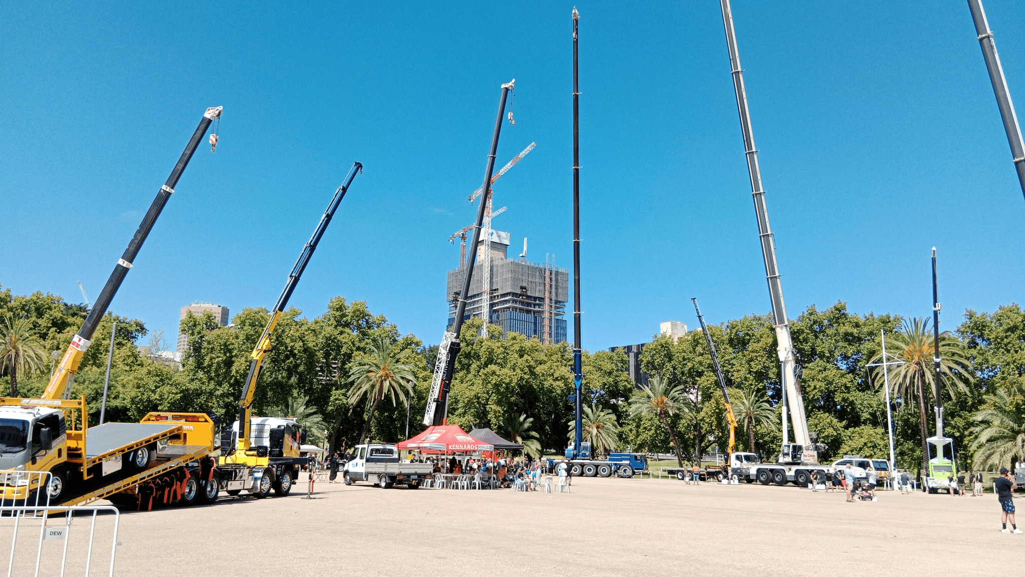 Rigging equipment ready for inspection