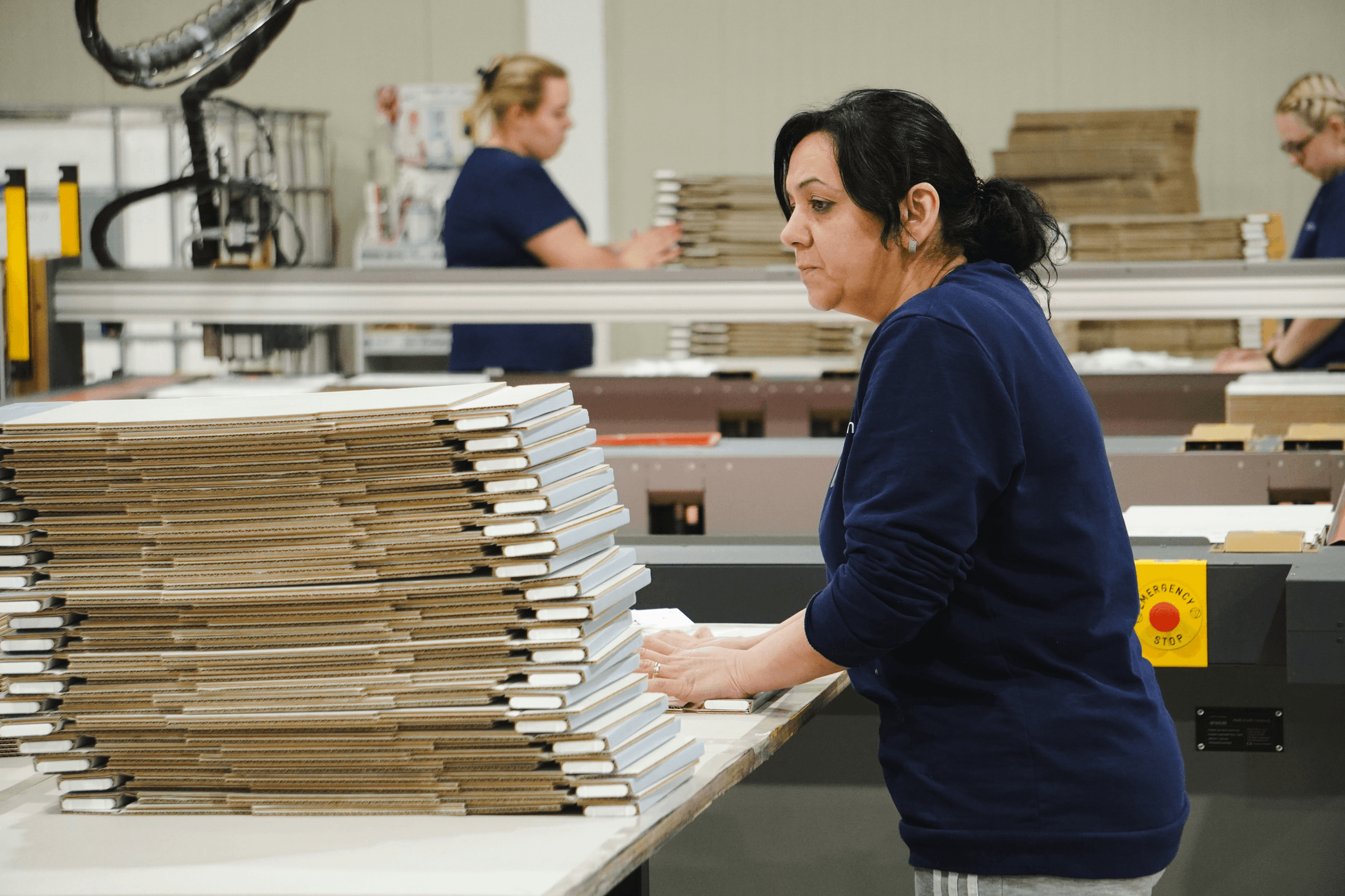 Inspecting Chinese building supplies for quality control