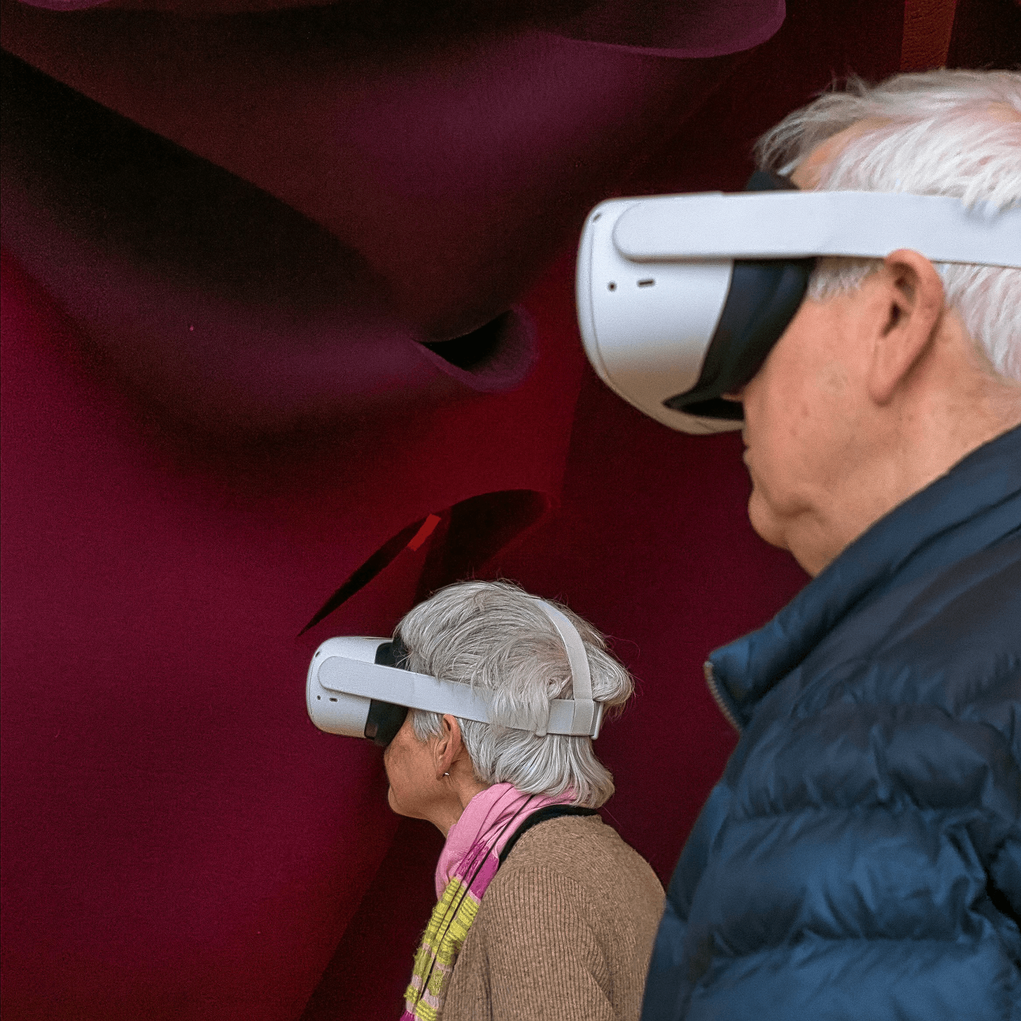 people using ai smart glasses outdoors